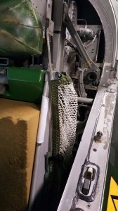 Left side of seat (from sitting in the seat)